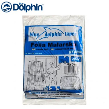 Защитная пленка BLUE DOLPHIN 4*5 м 20 мкм арт. 04-932  - Форвард-Строй, тел. +7 (495) 208-00-68
