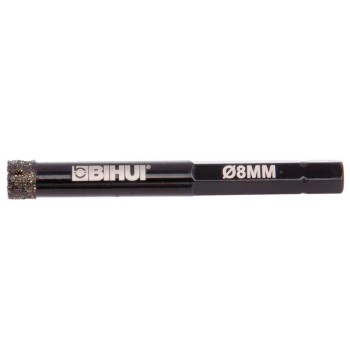 Алмазная коронка BIHUI 8 мм по керамограниту DBW08 - Форвард-Строй, тел. +7 (495) 208-00-68