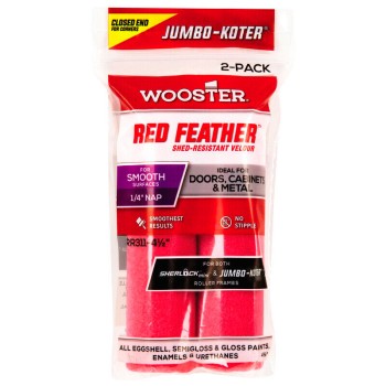 WOOSTER RED FEATHER мини валик 2 шт. с креплением JUMBO-KOTER  RR311-4 - Форвард-Строй, тел. +7 (495) 208-00-68