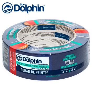 Лента Blue Dolphin Painters Tape 38 мм*50 м 01-1-02 - Форвард-Строй, тел. +7 (495) 208-00-68