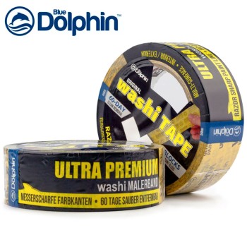 Лента малярная Blue Dolphin Washi Ultra Premium из рисовой бумаги - Форвард-Строй, тел. +7 (495) 208-00-68